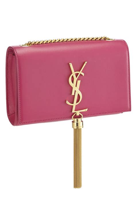 YSL Pink Grained Calfskin Kate Tassel Small QTB2BQ3PPH002 